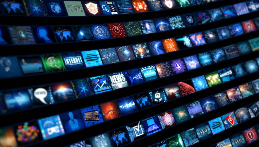 large collection of screens