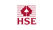 Logo for the Health and Safety Executive in red on white