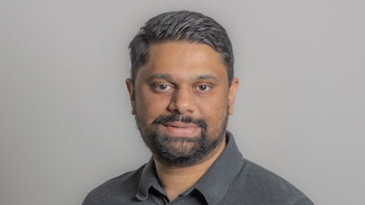 Headshot photograph of Dr Rikesh Panchal