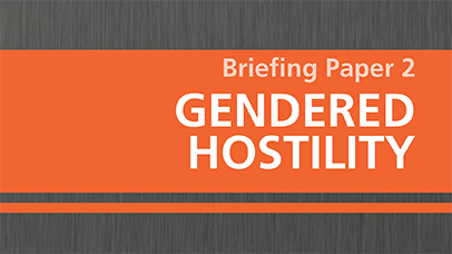 Briefing Paper 2: Gendered Hostility (PDF, 175kb)