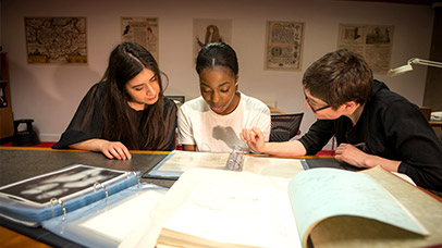 students working together