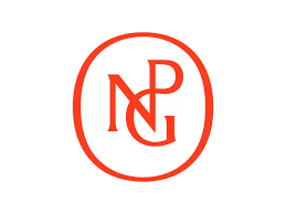 a red and white logo with the letter 'N', 'P' and 'G' intertwined, standing for National Portrait Gallery 