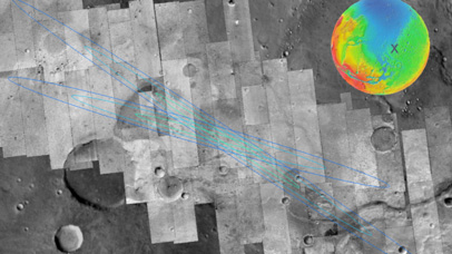 The ExoMars landing site in Oxia Planum. 
