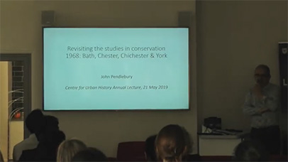 Centre for Urban History lecture 2019.