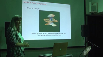 Katrin Leschke giving a presentation