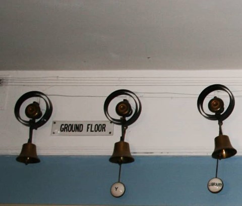 eight bells on a wall as part of country house