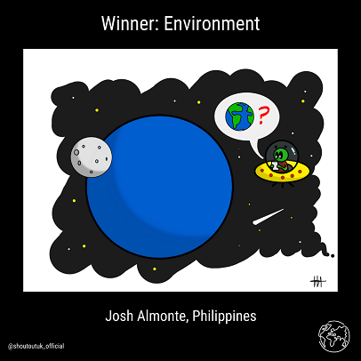 Cartoon winner Environment by Josh Almonte, Philippines