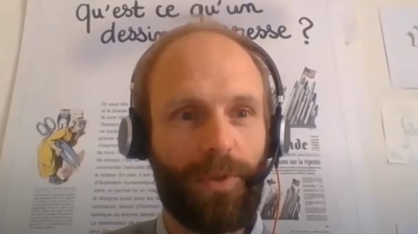 Sylvain Platevoet from Cartooing for Peace