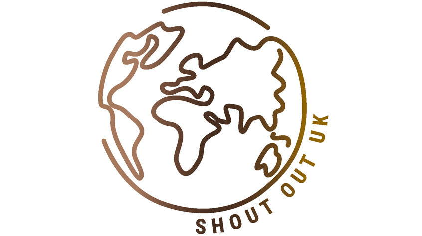 Shout Out UK globe logo