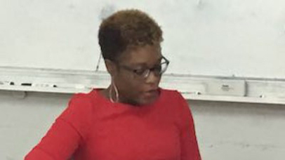 Janeille Matthews (UWI Cave Hill) presenting her paper: 'The Masked Serial Rapist: Examining Rape in Antigua 2007-2009'
