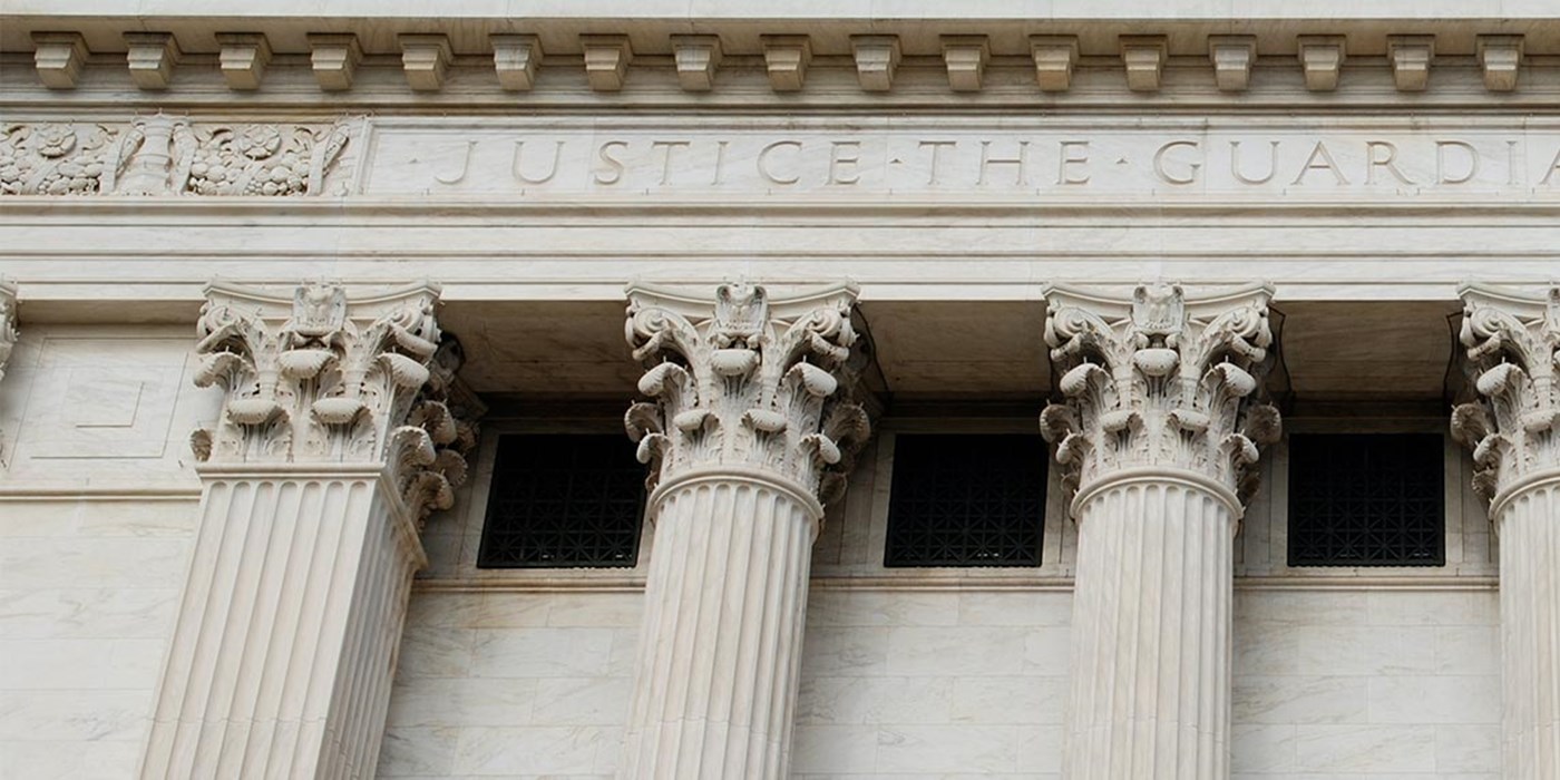 Pillars of a court building