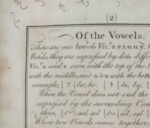 Image of two pages of Gurney's book: Brachygraphy