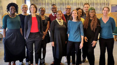 Group from the workshop posing for a picture