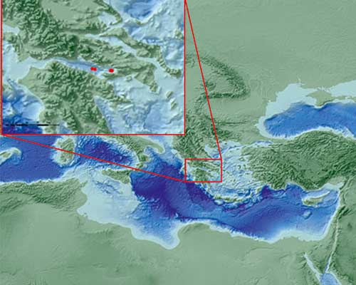 Site locations, Exp. 381: Corinth Active Rift Development
