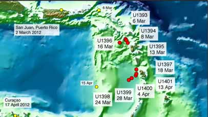 Location map Expedition 340