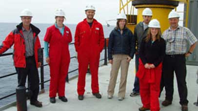 Group of scientists on expedition