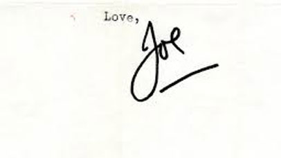 Joe Orton signature