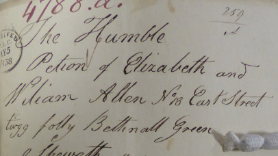 Old handwritten letter