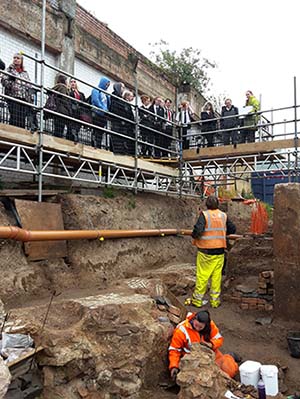 Roman mosaic dig