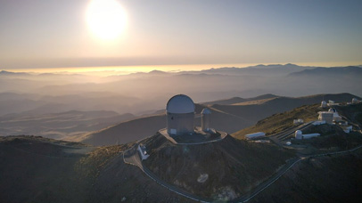 La Silla landscape with national telescopes