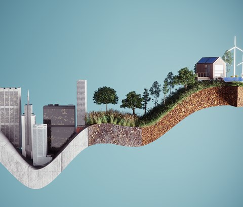 sustainable growth shown in graph form
