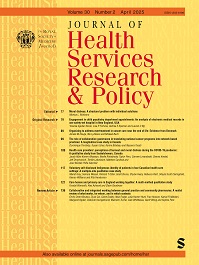 Book cover for Health Services and Research Policy