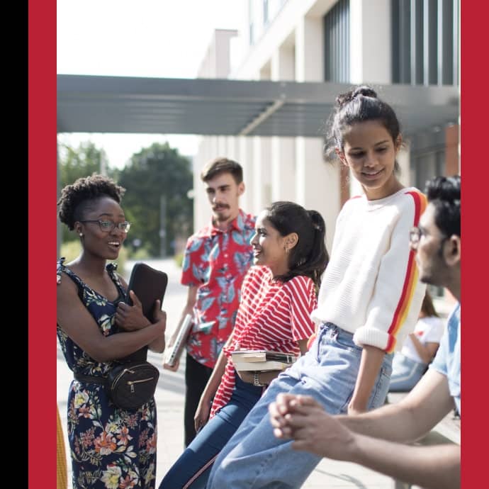 Students socialising