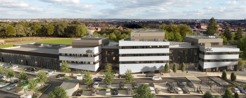 Space Park Leicester is a £100 million world-leading cluster for innovative research in space and earth observation. Set to produce up to 2,500 jobs and contribute £715 million to the UK economy.  