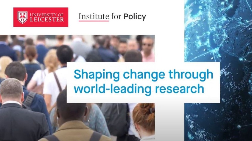 Powerpoint slide which reads: shaping change through world-leading research.