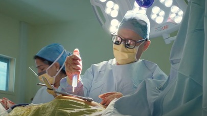 Doctors performing surgery