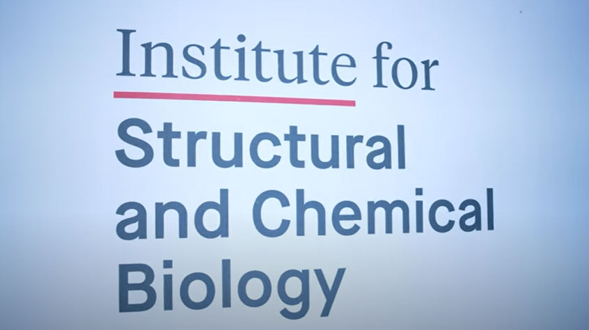 Sign which reads: Institute for Structural and Chemical Biology