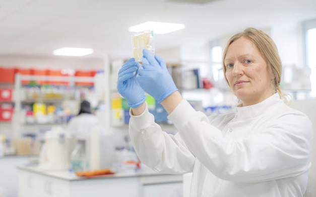 Professor Martha Clokie in a lab