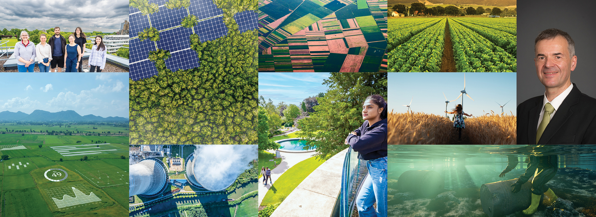 Montage of stills encompassing all related to earth and the environment