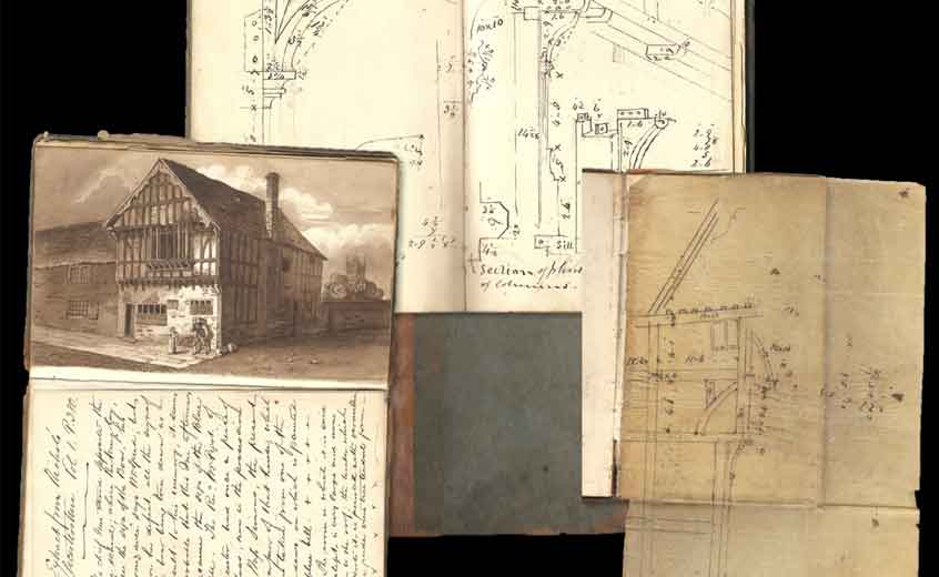 Pages from Henry Goddard’s notebook.