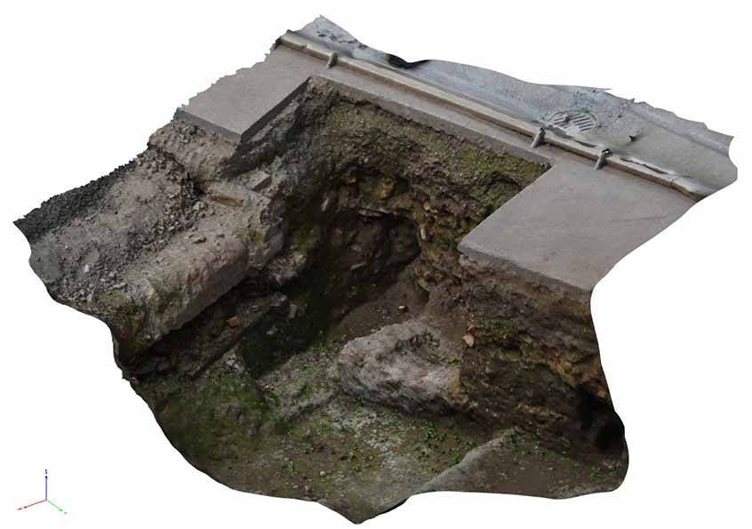 IMAGE A 3D model of the grave