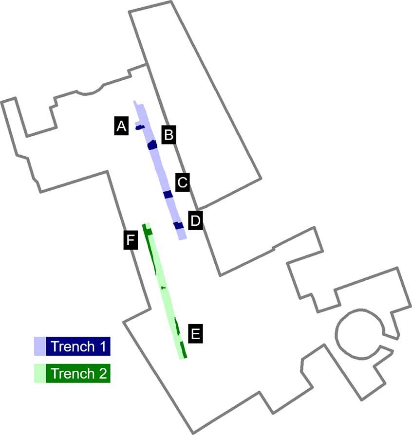 plan of excavation