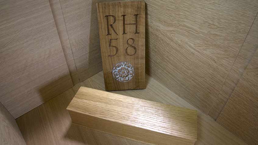 King Richard III's coffin