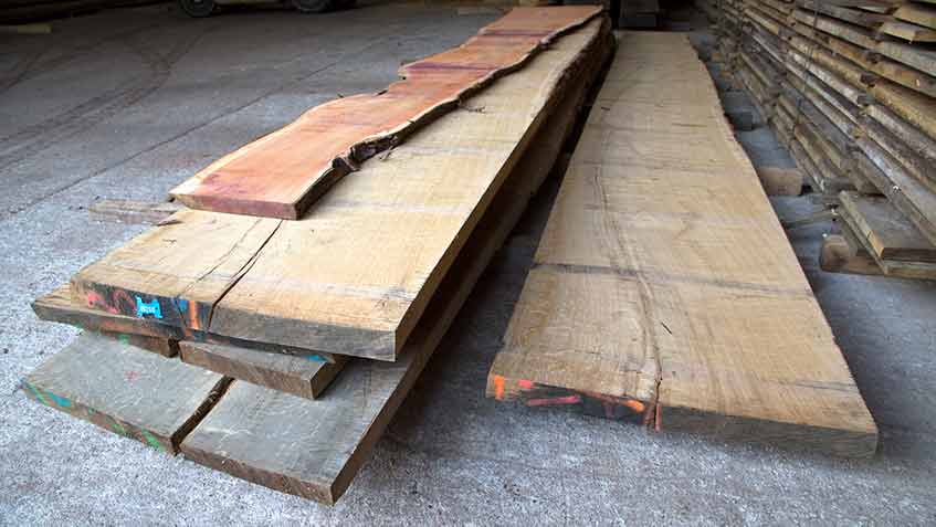 Planks of wood