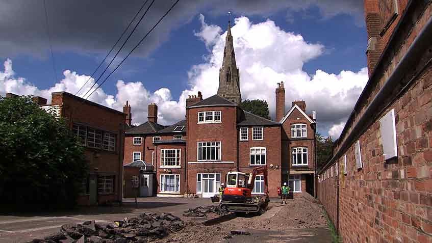 The Grey Friars dig site