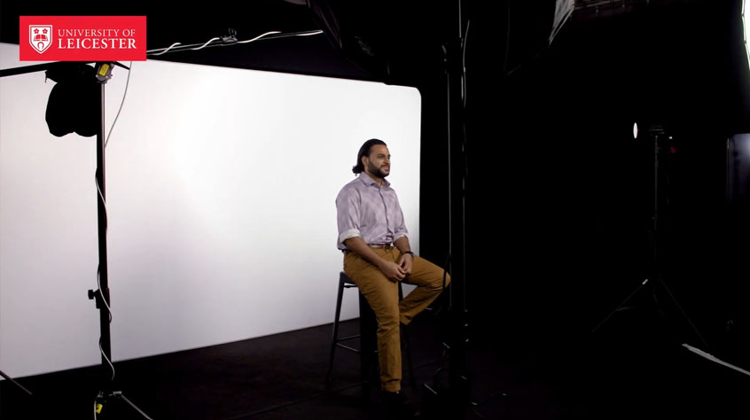 University of Leicester student Shahzad talking on their year 2 episode 1 video