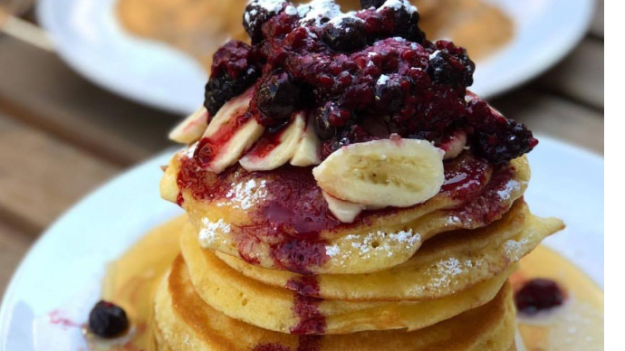 Stack of pancakes from Kai in Leicester