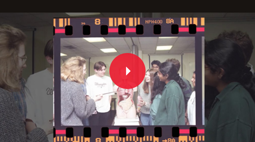 film showing medical students at the University of Leicester