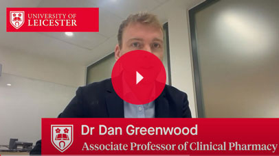 Dr Dan Greenwood talking to camera