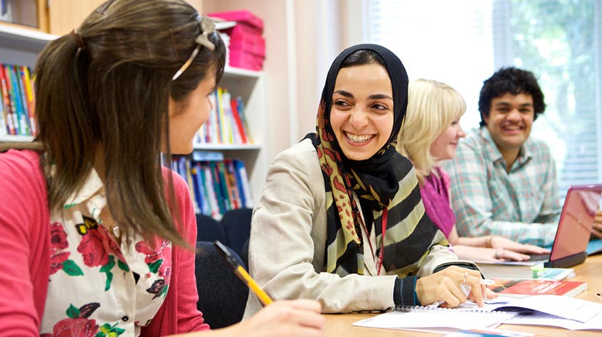 pg students in class together