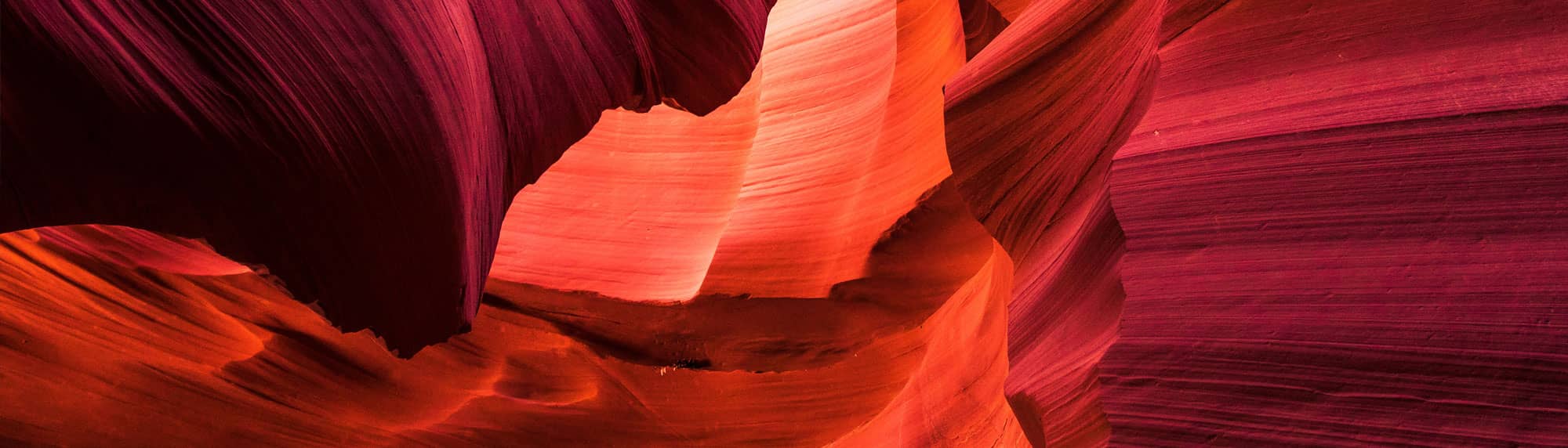 Colourful rock formation