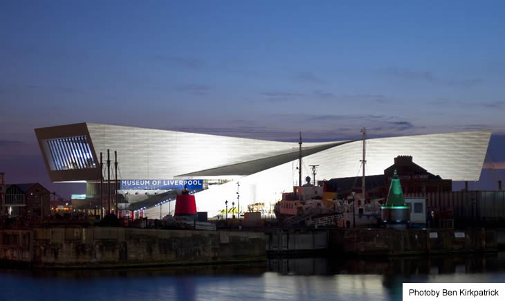 Museum of Liverpool at night