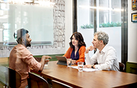 A corporate meeting